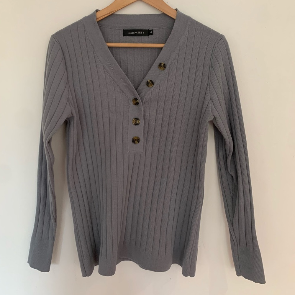 Gray Cardigan